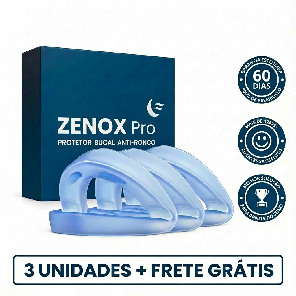 Zenox - Protetor Bucal Anti-Ronco - OFERTA 73% OFF ESTENDIDA🔥 LEVE MAIS PAGANDO MENOS (ÚLTIMO DIA)